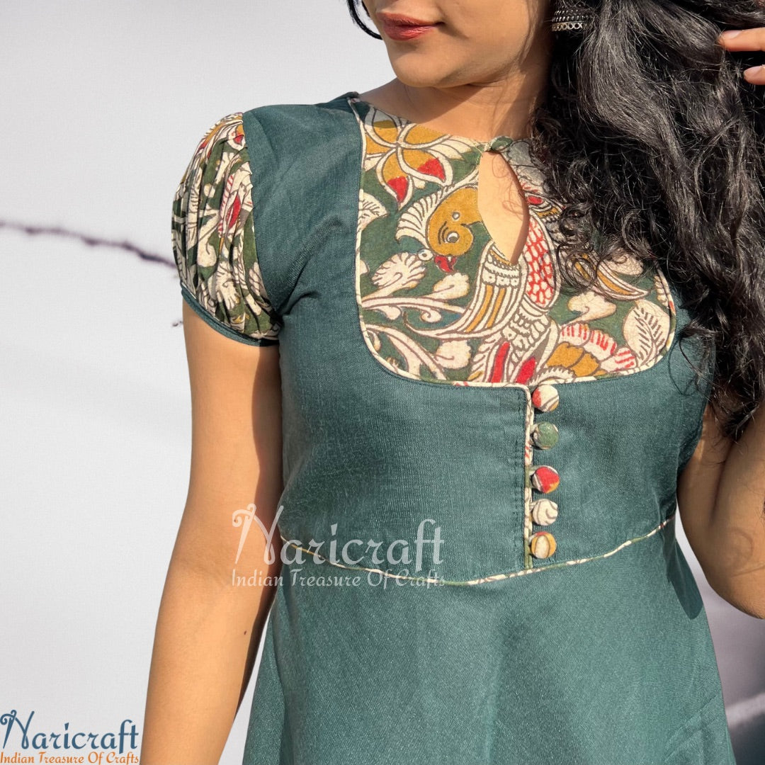 Kalamkari churidar outlet models