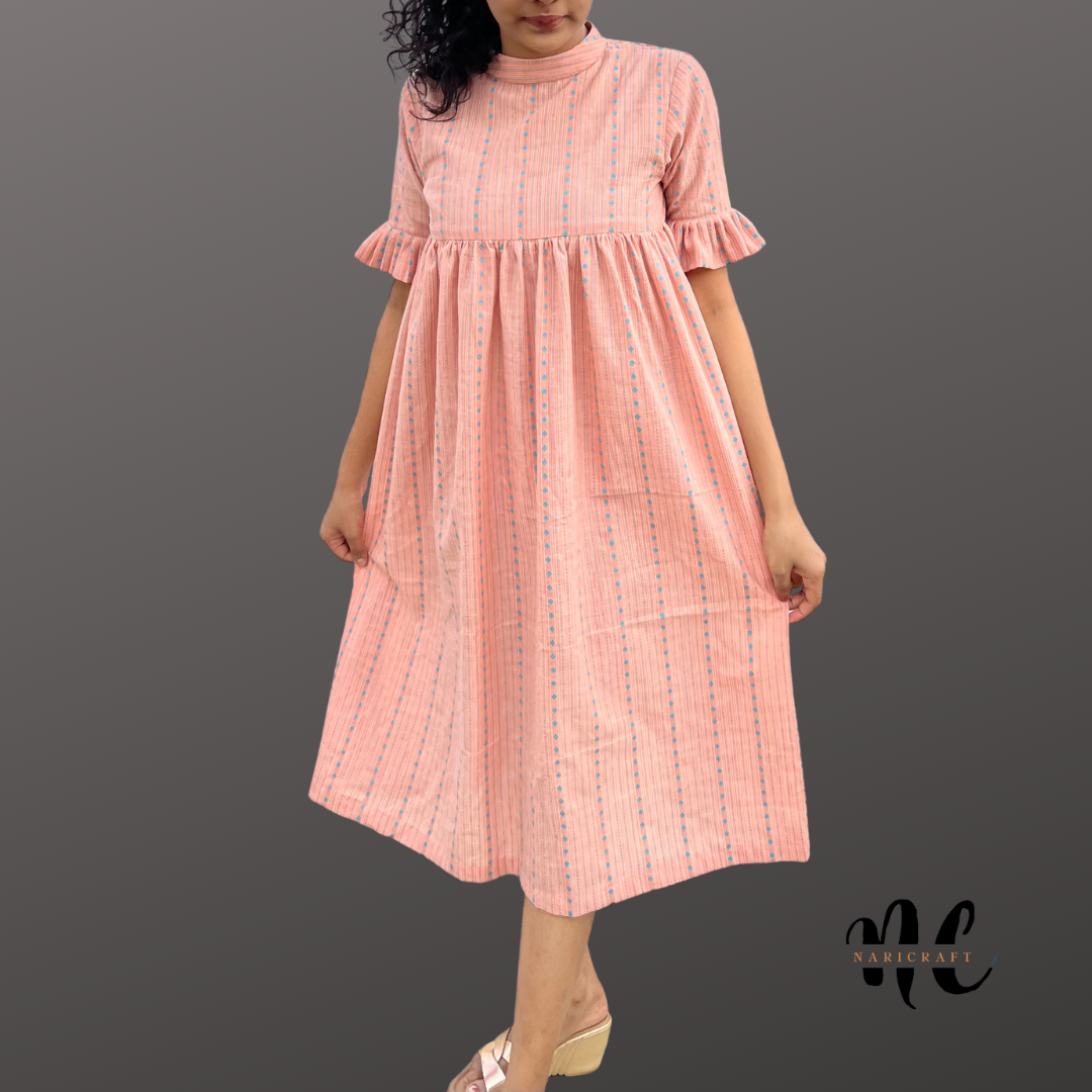 Cotton candy flare - Handloom dress