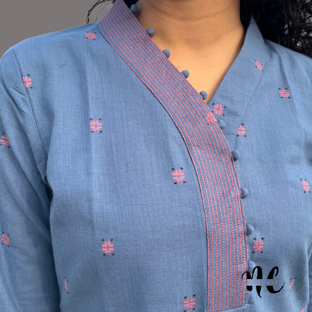 Quiet blue kurta