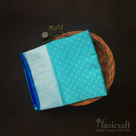 Blue saree - Venkatagiri silk