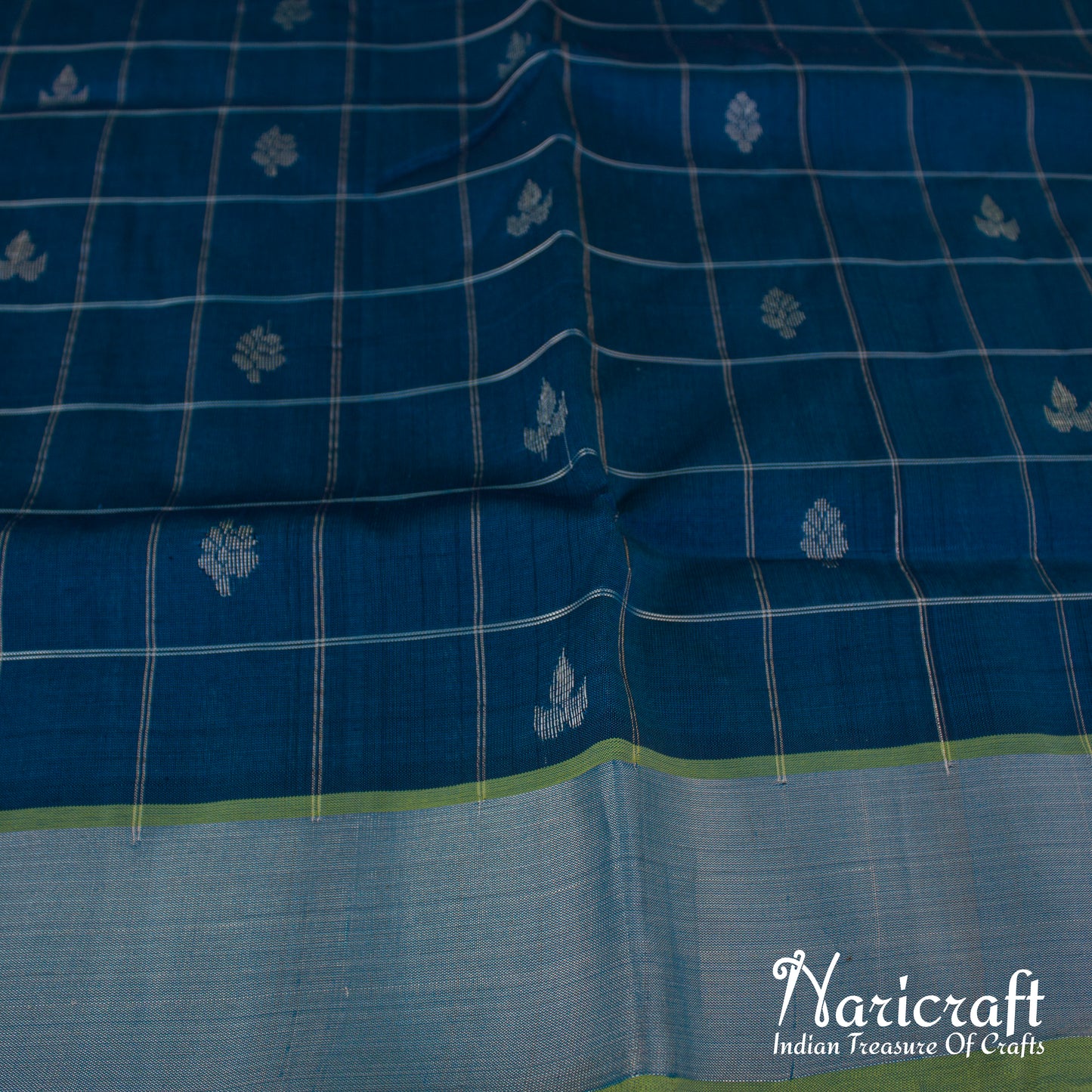 Venkatagiri silk cotton saree - checked pattern