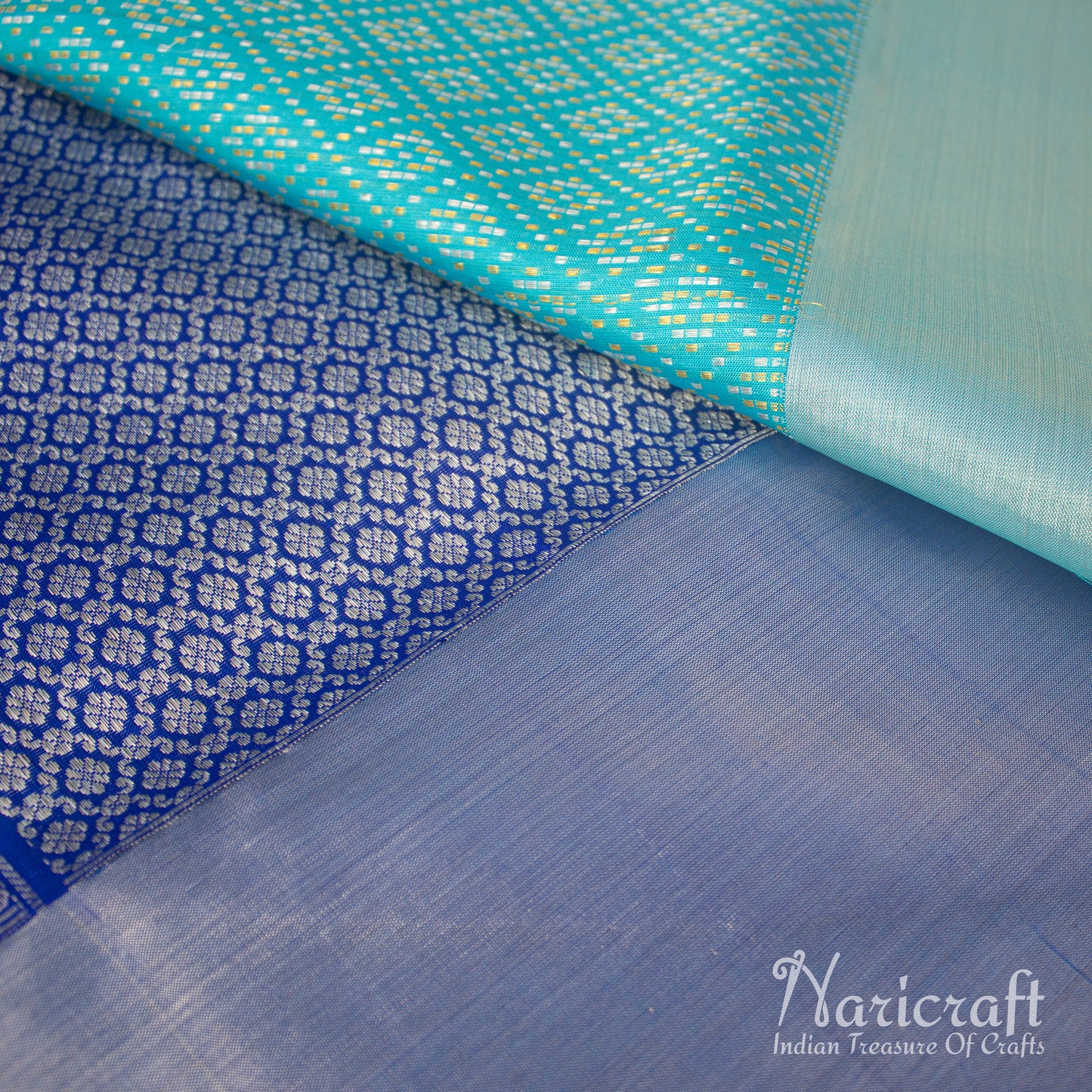 Blue saree - Venkatagiri silk