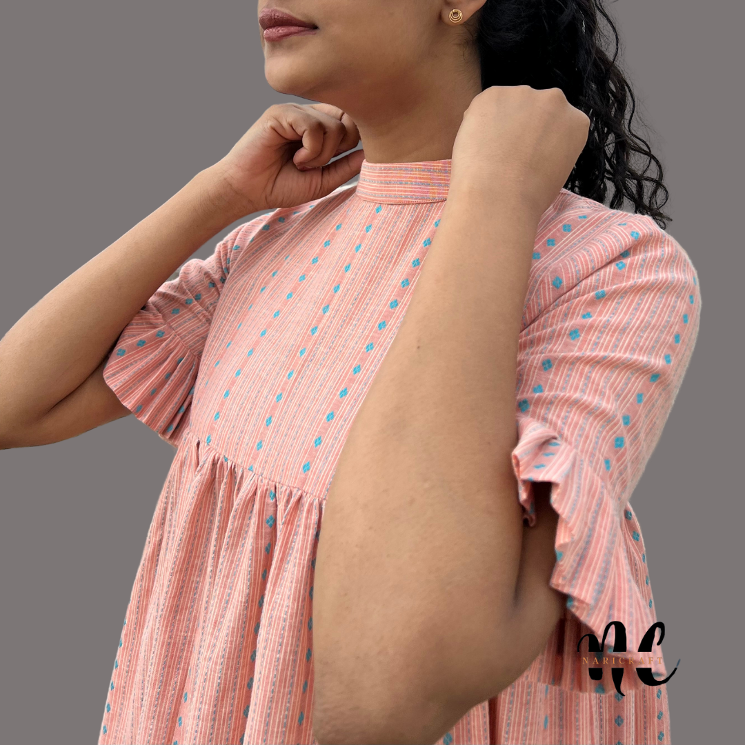 Cotton candy flare - Handloom dress