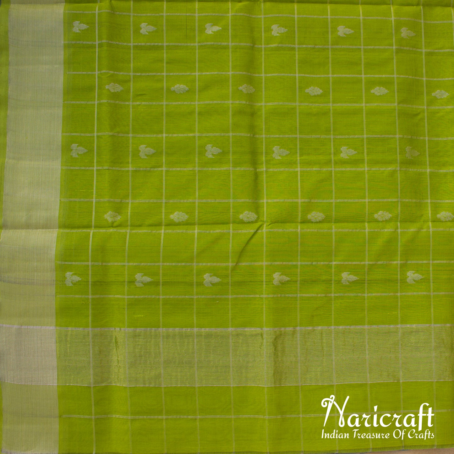 Venkatagiri silk cotton saree - checked pattern