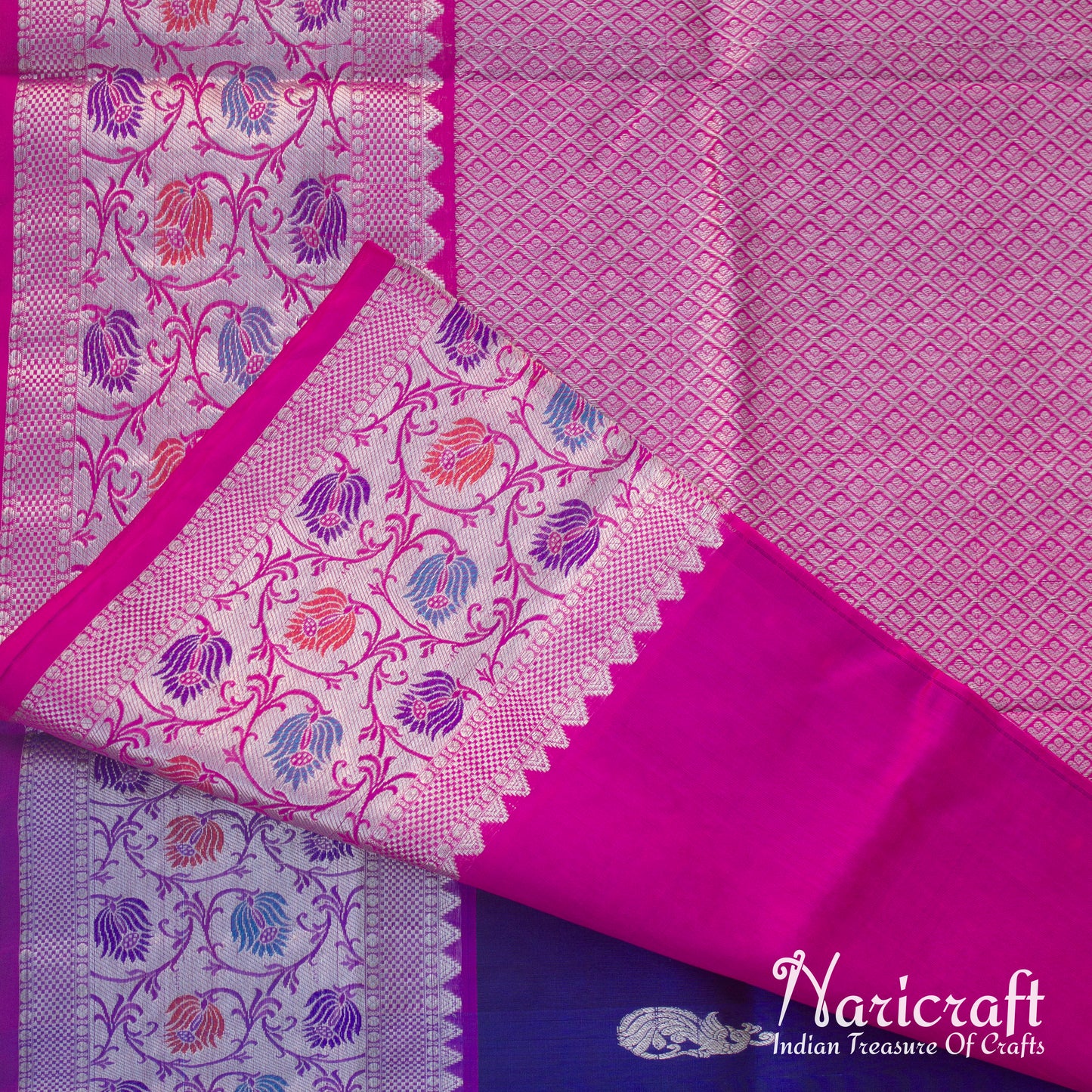 Venkatagiri saree with paithani style border