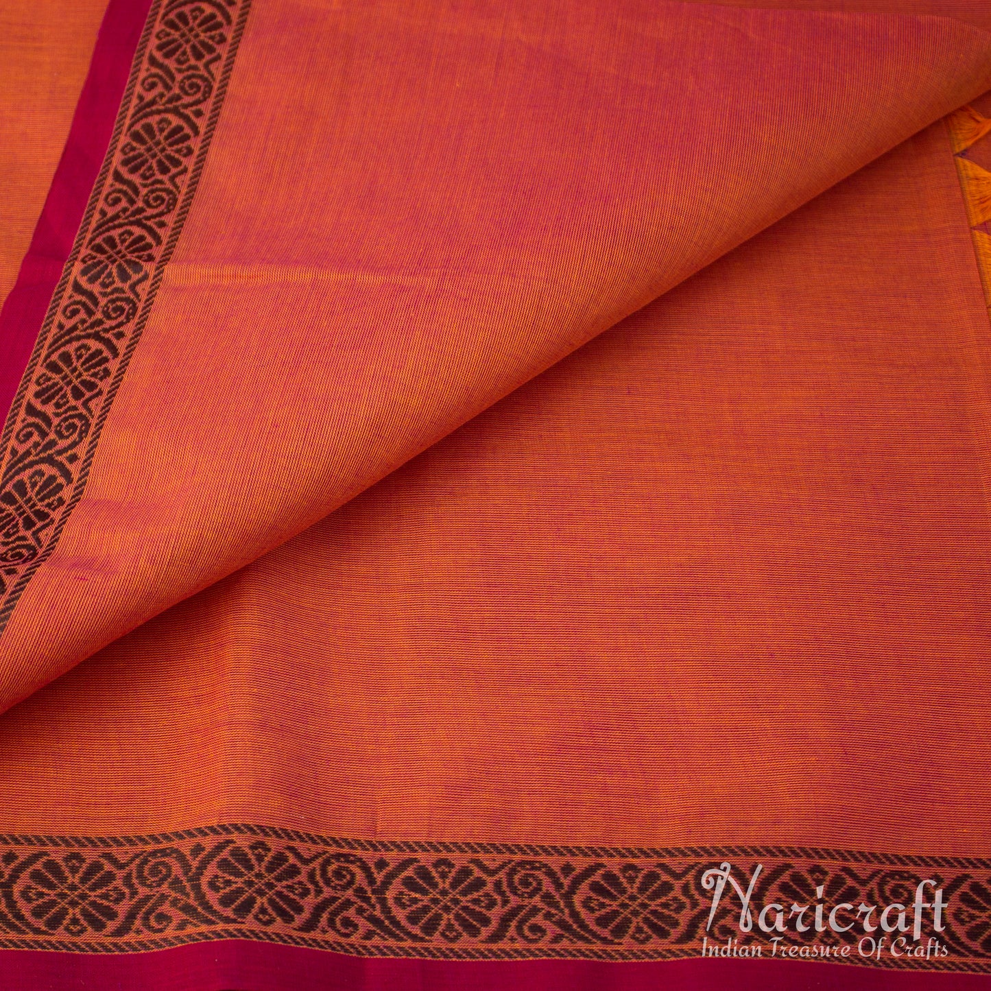 Peacock double border saree - Venkatagiri cotton