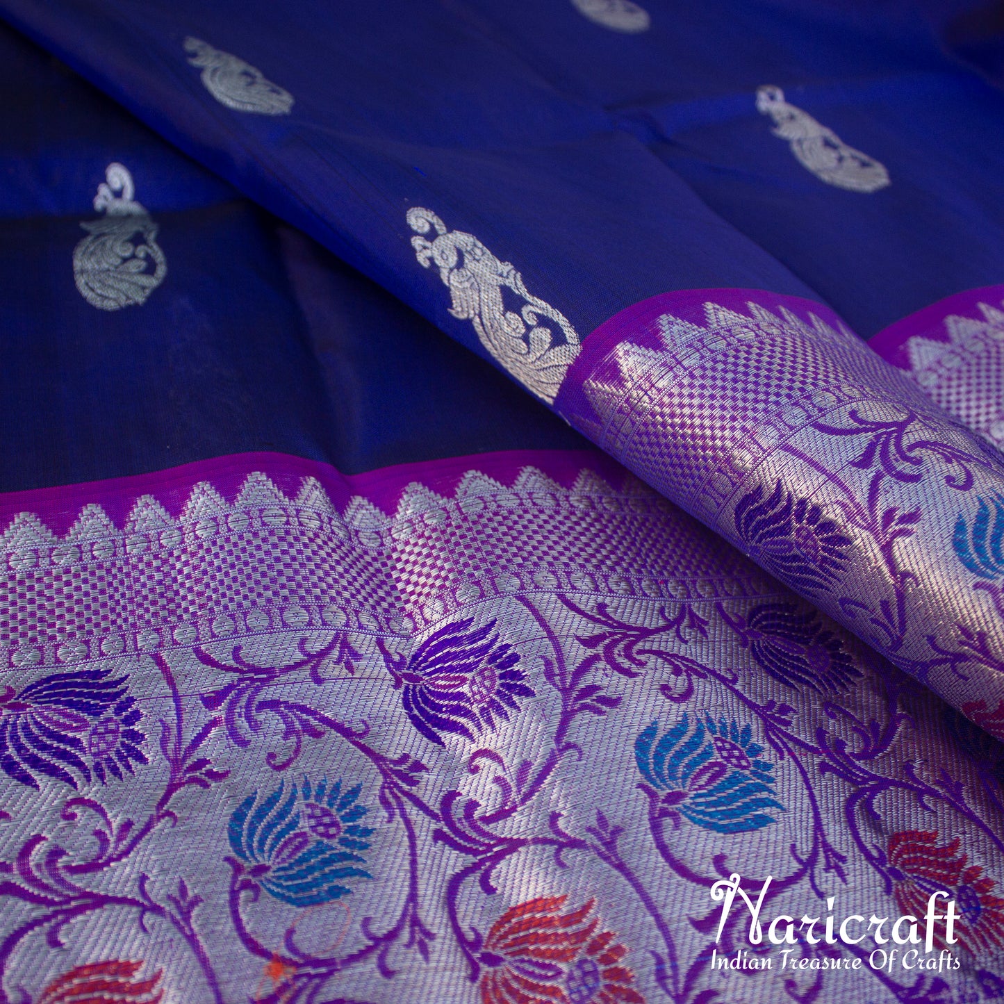 Venkatagiri saree with paithani style border