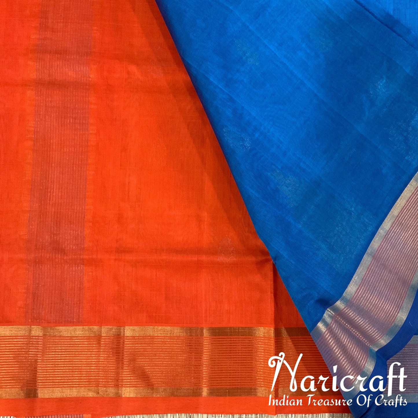 Venkatagiri silk cotton saree - Temple design