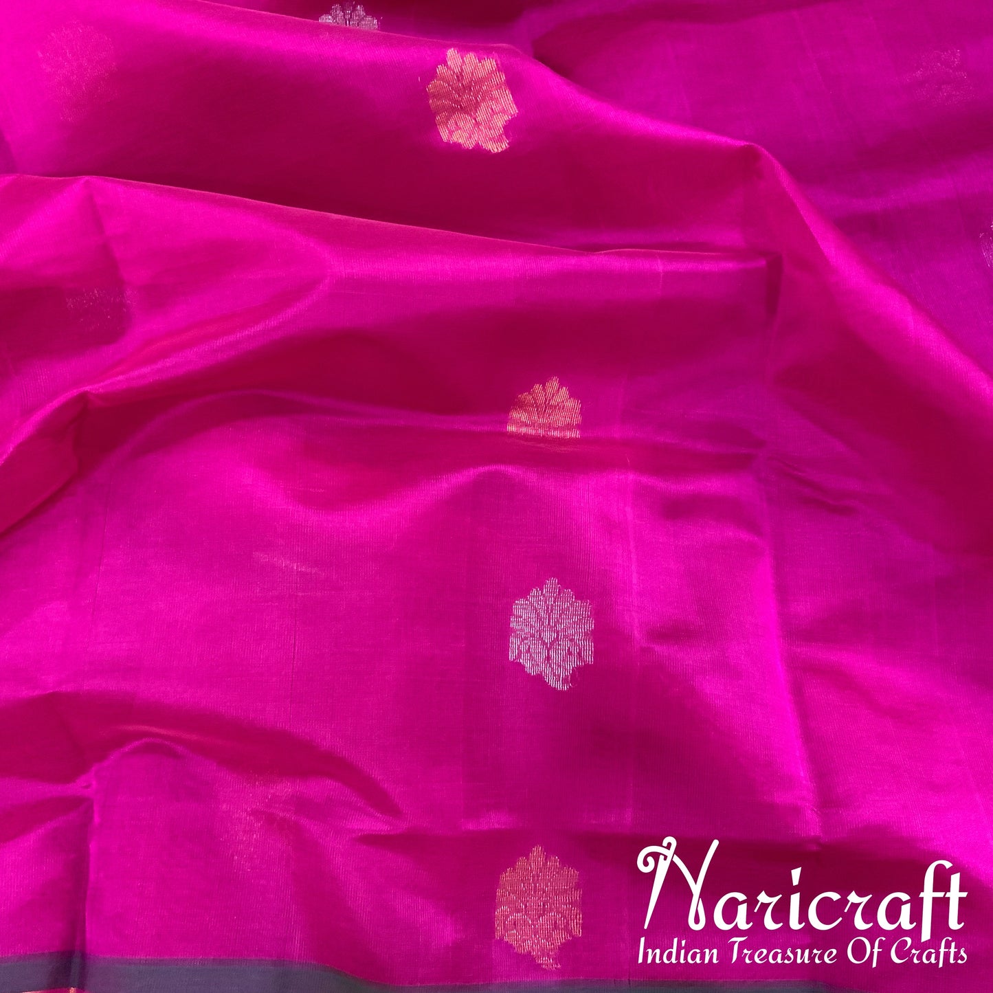 Venkatagiri silk cotton saree - Pink