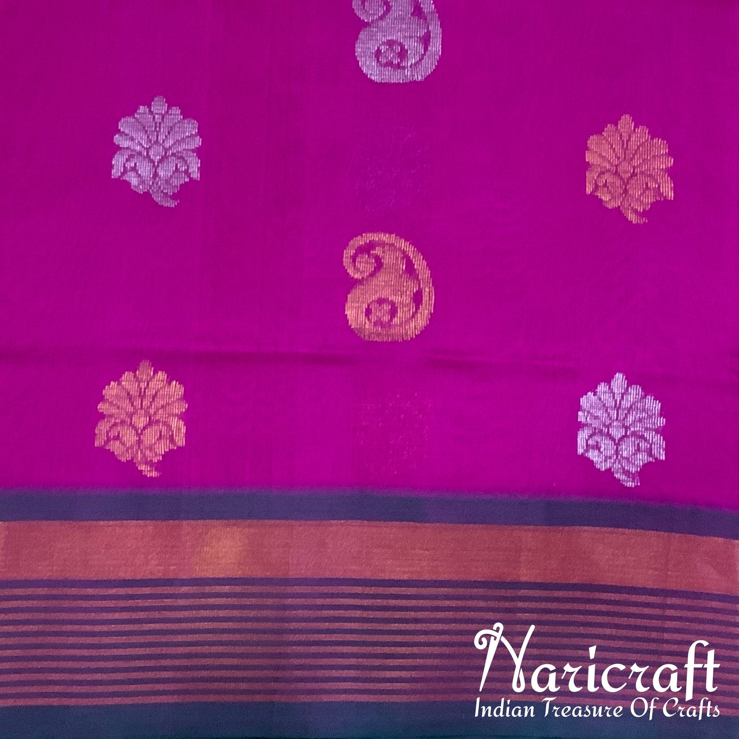 Venkatagiri silk cotton saree - Pink