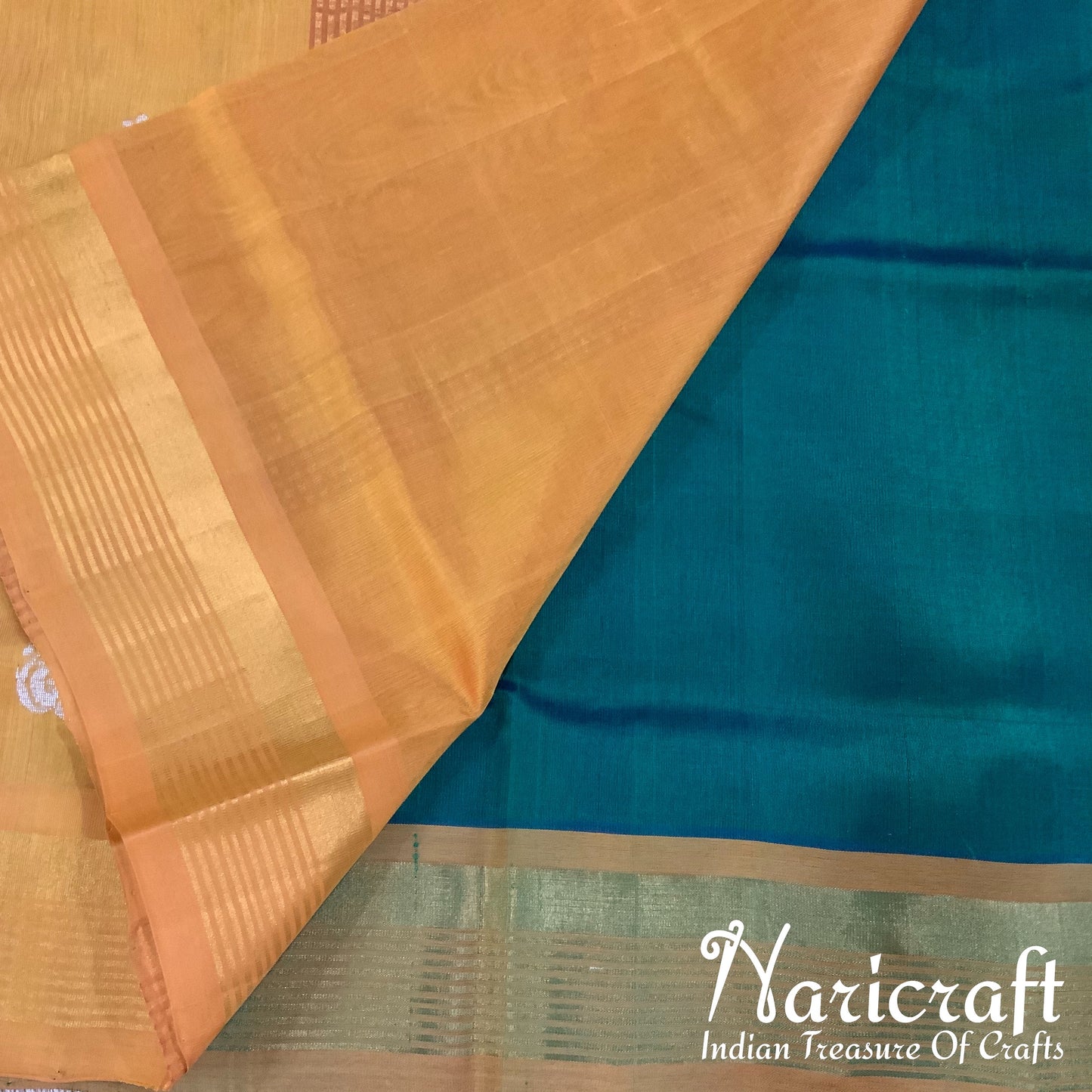 Venkatagiri silk cotton saree - Bottle Green