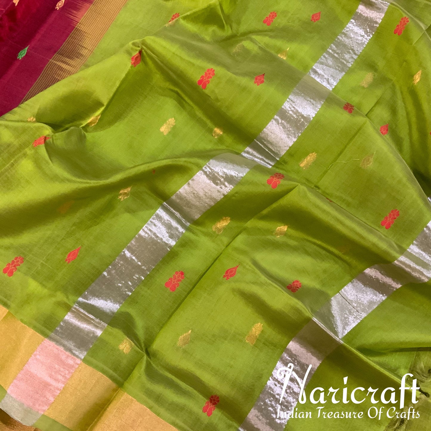 Venkatagiri silk cotton saree - Maroon