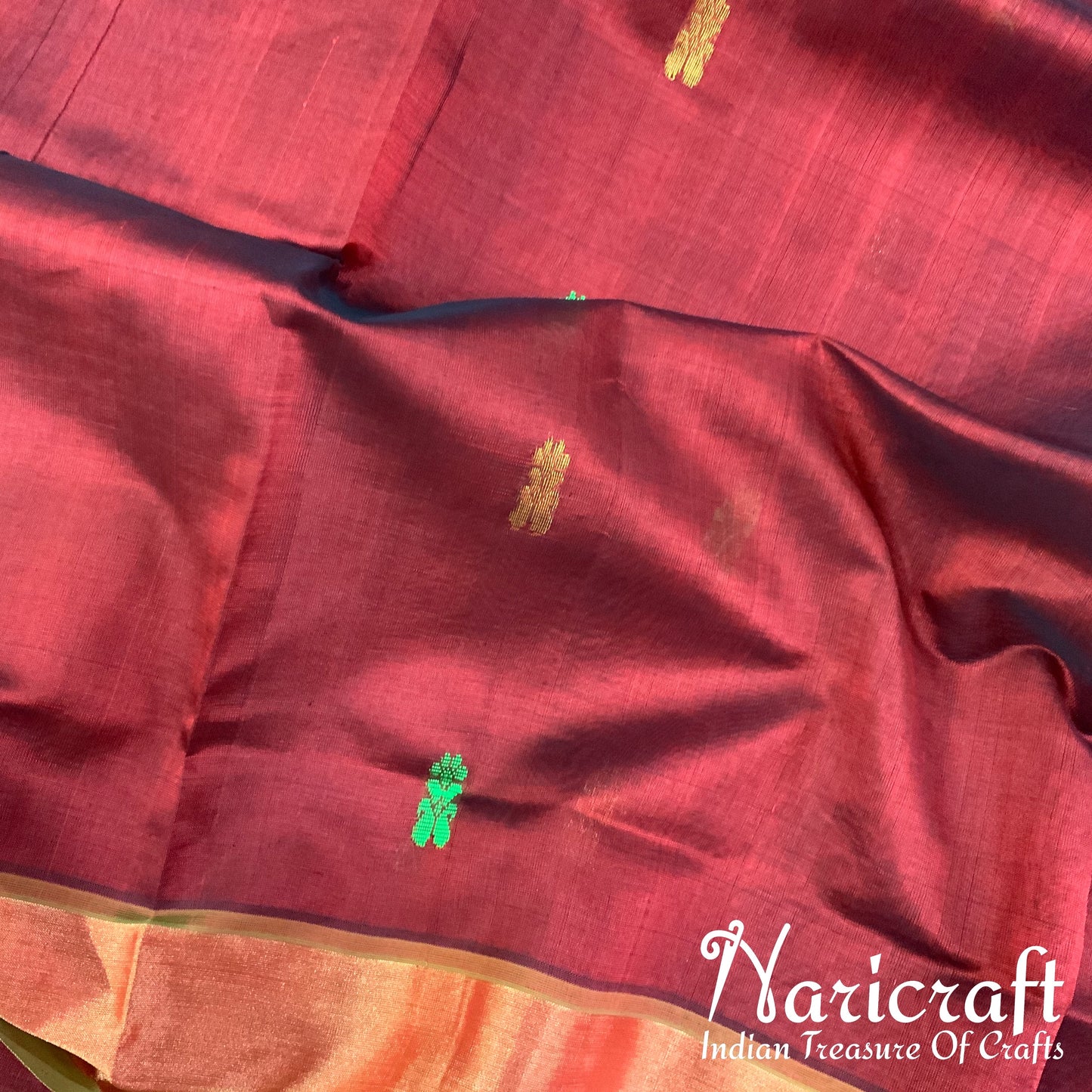 Venkatagiri silk cotton saree - Maroon