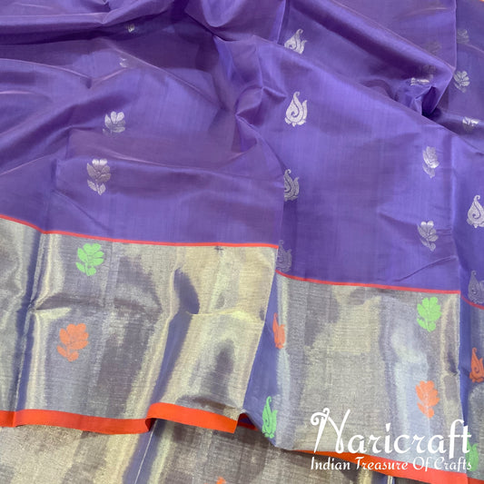 Venkatagiri silk cotton saree - Purple