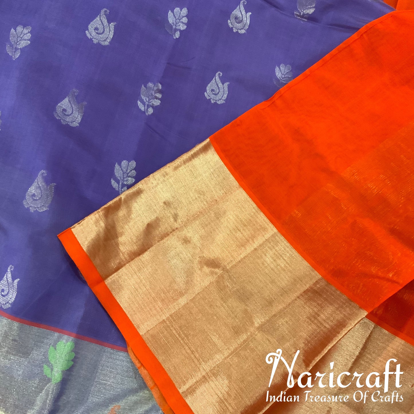 Venkatagiri silk cotton saree - Purple